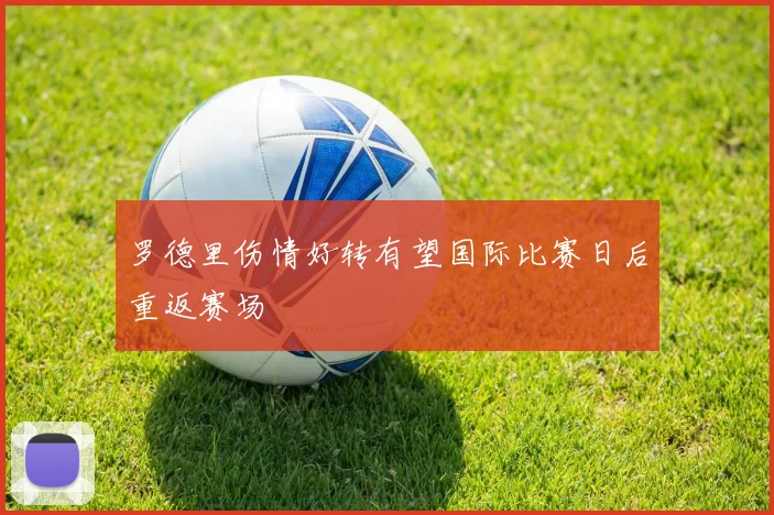 罗德里伤情好转有望国际比赛日后重返赛场
